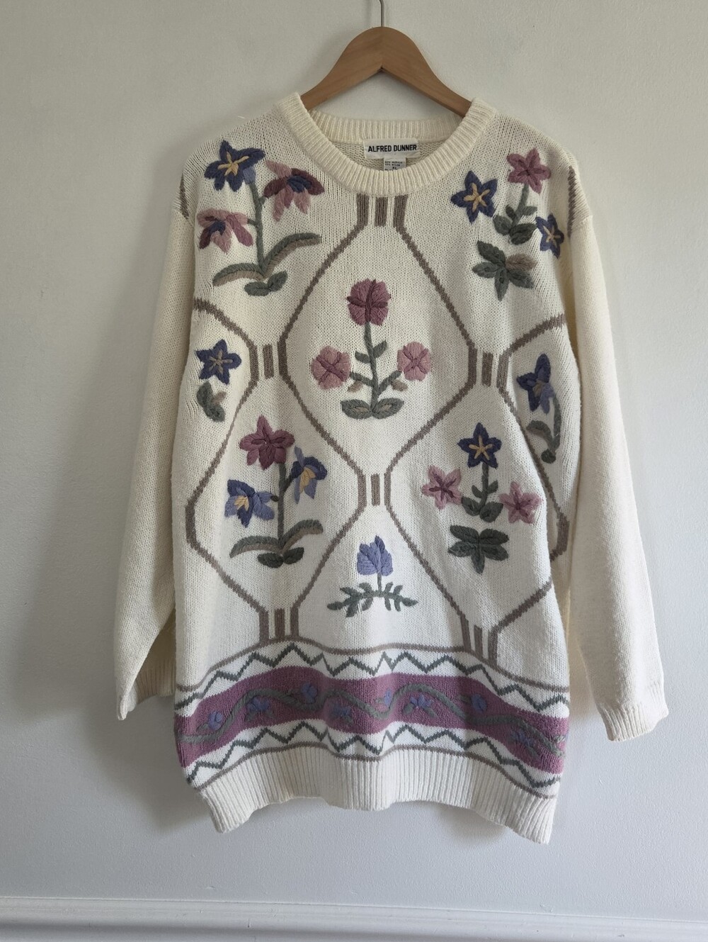 Vintage Alfred Dunner Floral Sweater